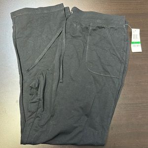 Large black sweatpants slacks